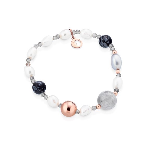 Bracciale Lelune Donna LELUNE GLAMOUR in Argento Perla LGBR543.2 - LGBR543.2